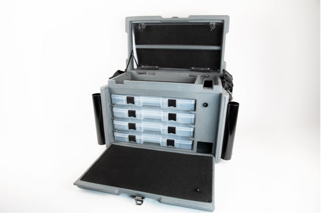 high capacity tackle box Keenso Fishing Box, Fishing Lure Large Multilayer Bait Storage Case Reinforced Thickened Water Proof Portable Tackle Organizer (Black : Sports & Outdoors slip grid base ensure the high stability of this fishing storage box Gonex Waterproof Tackle Boxes |