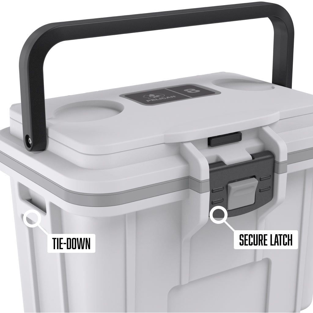 Pelican 8QT Personal Cooler &amp; Dry Box with tie-downs and a secure latch