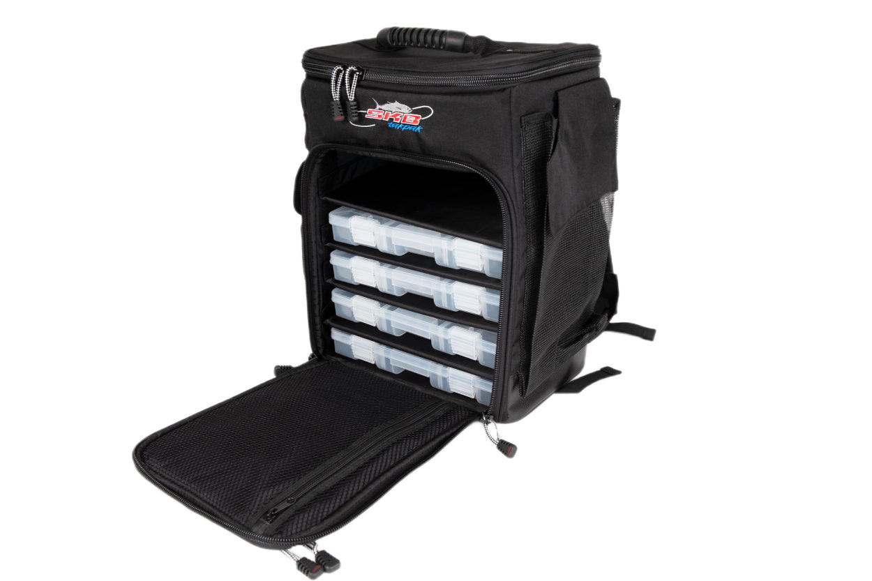 deep sea fishing tackle bag Goture Large Bag, Water Resistant Saltwater Gear Storage Small (4 trays) Osage River Boss Fishing Tackle