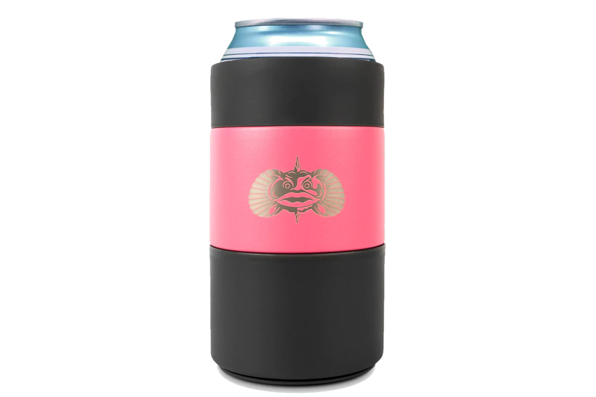 Toadfish 12oz Non-Tipping Can Cooler Pink