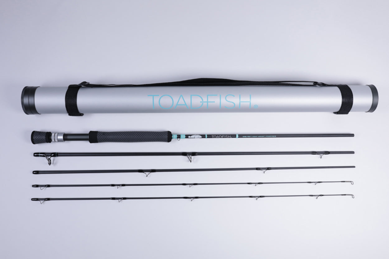 Toadfish Fly Rod with Hard Tube - 9' 8WT (4-Piece) - Richmond Fishing ...