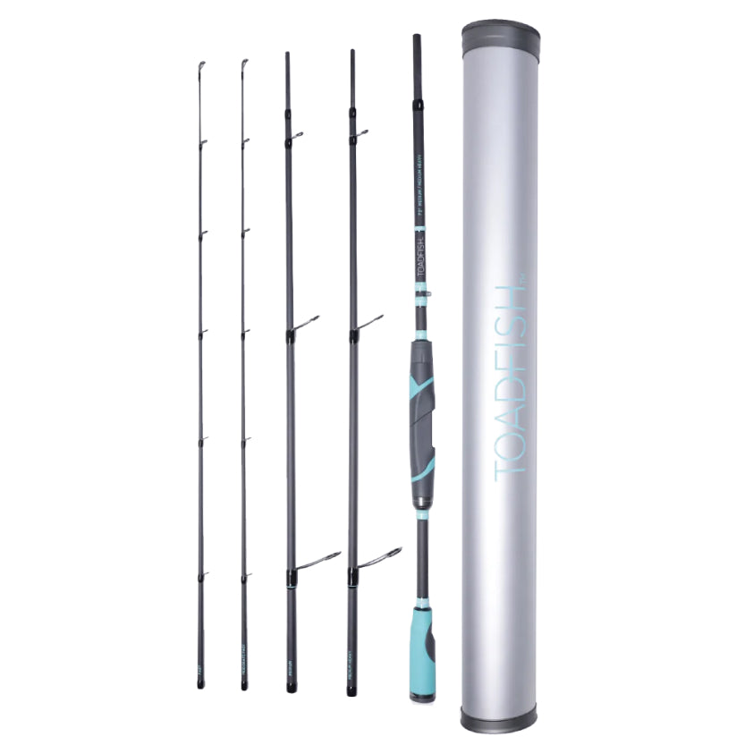 Toadfish Stowaway Travel Spinning Rod - 6&#39;8&quot;