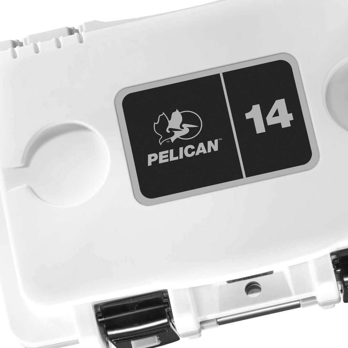 14QT Personal Pelican Cooler comes with two integrated cup holders in the lid