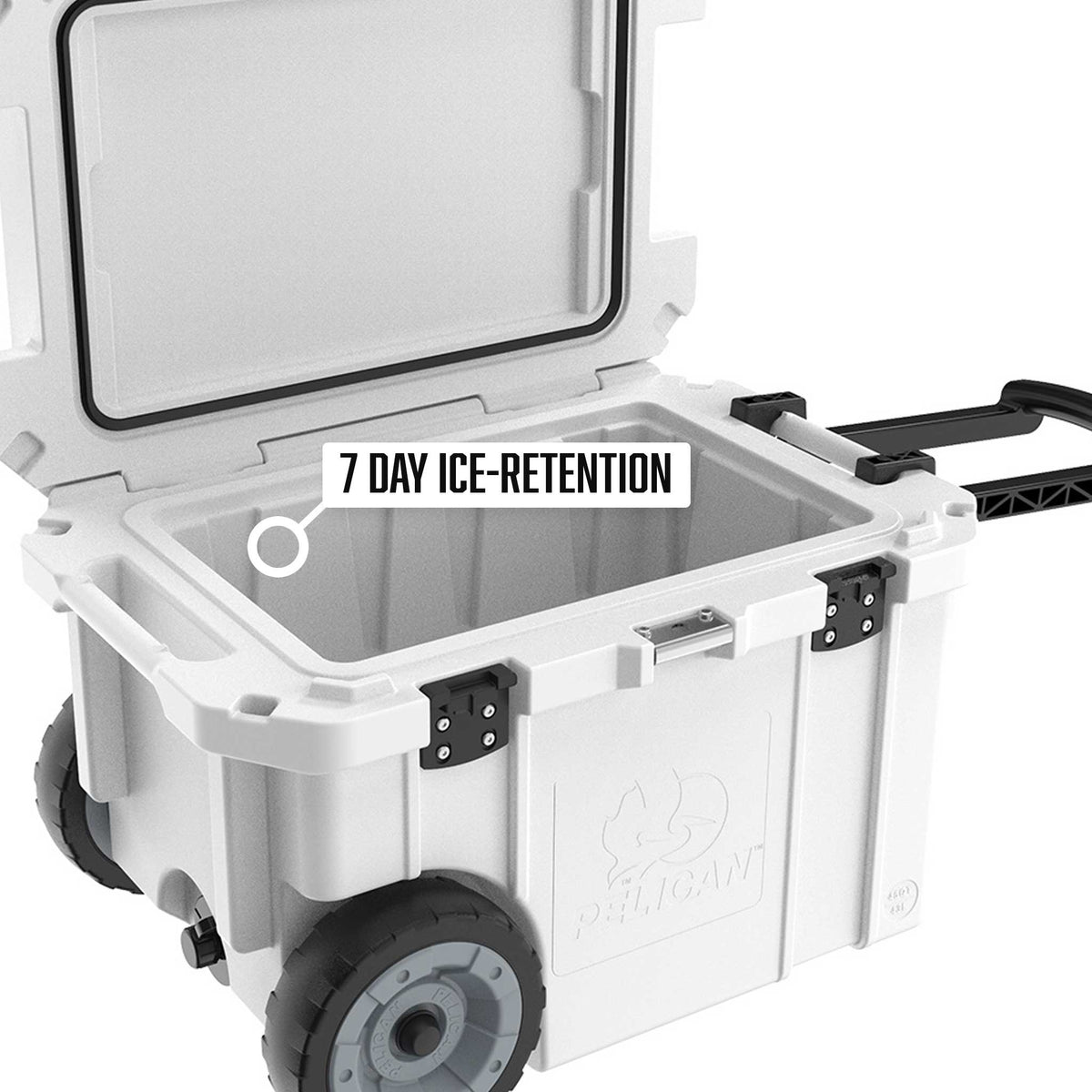 Pelican 45QT Elite Wheeled Cooler gets 7 days of ice retention