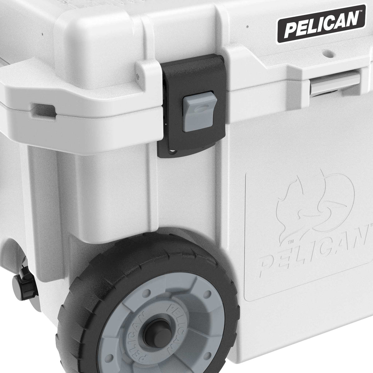 Pelican 45QT Elite Wheeled Cooler has easy to use press &amp; pull latches