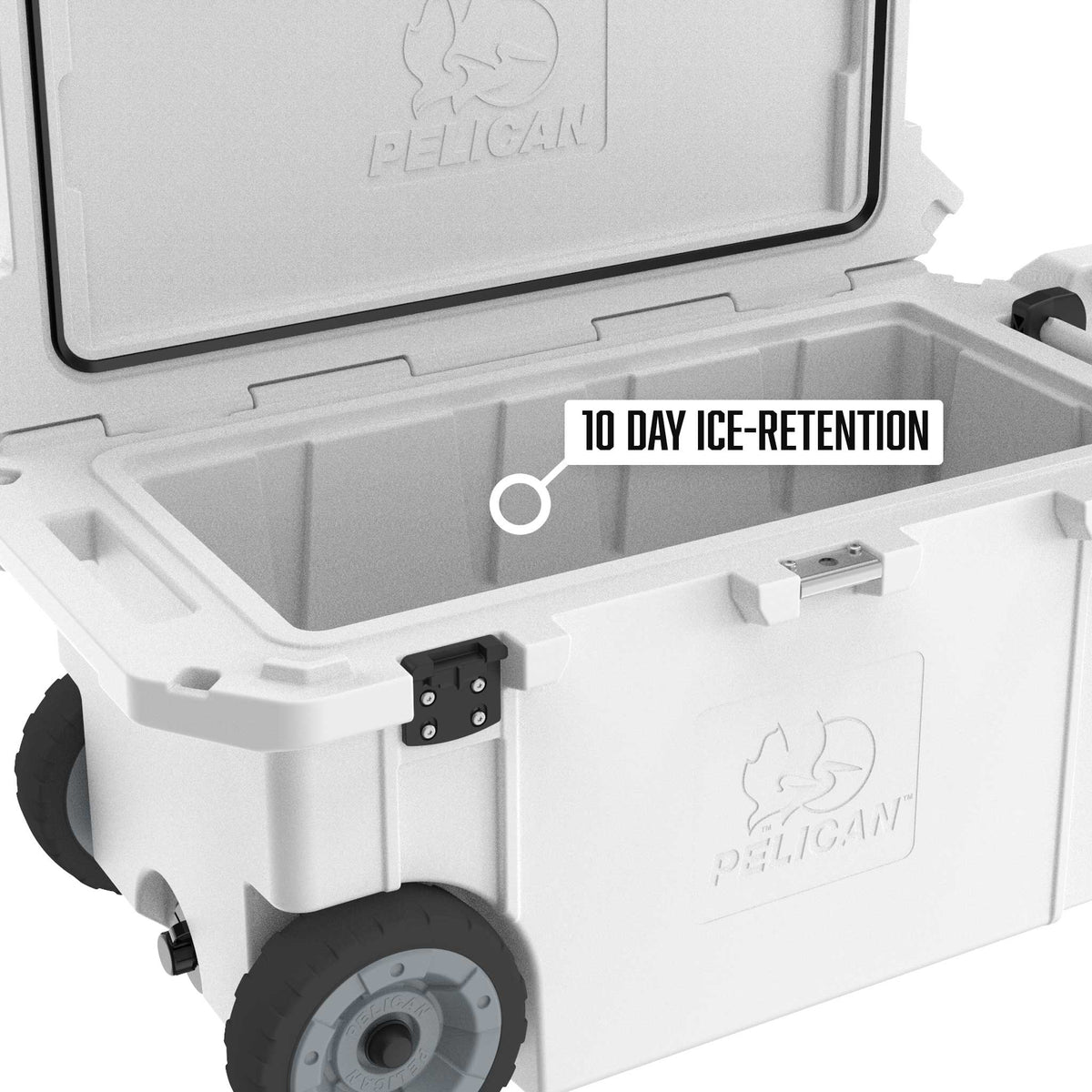 Pelican 80QT Elite Wheeled Cooler gets 10 days of ice retention